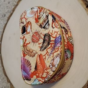 Sydney Love Multi-colored Seashell Design Travel Jewelry Case